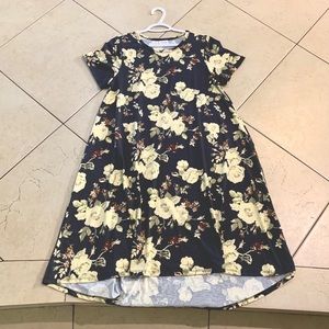 LuLaRoe High Low  T shirt Dress Floral